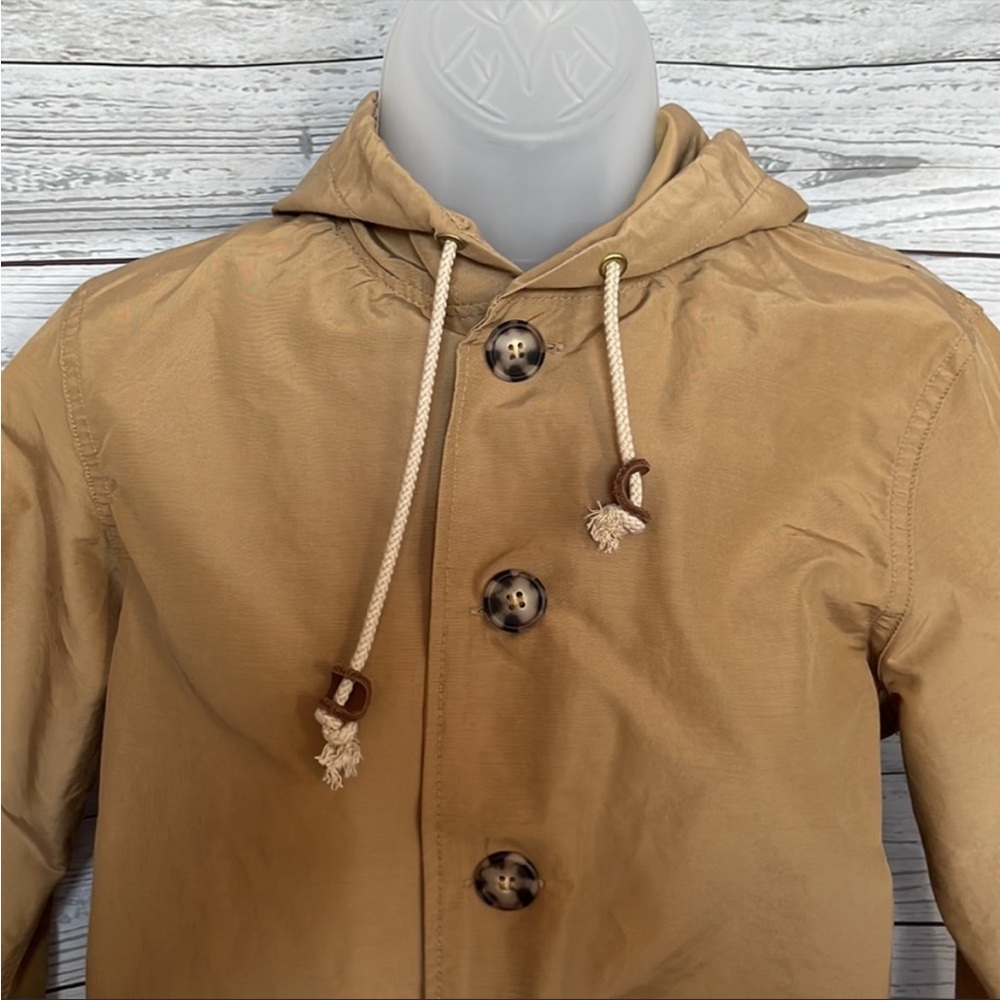 Mollusk hooded short trench coat